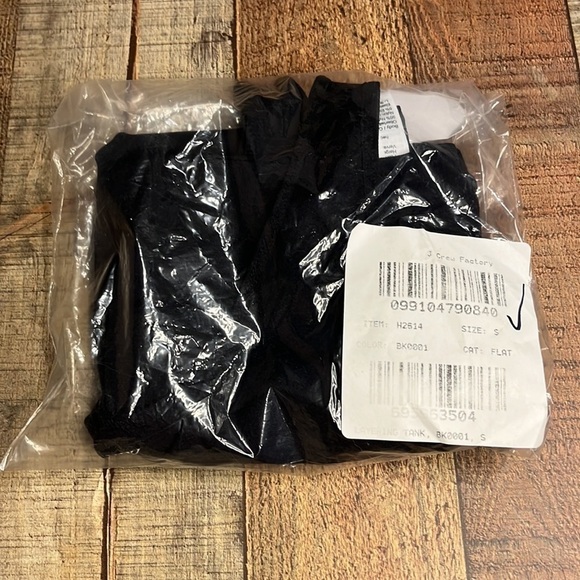 J. Crew Factory layering tank top black H2614 Black - Picture 5 of 5